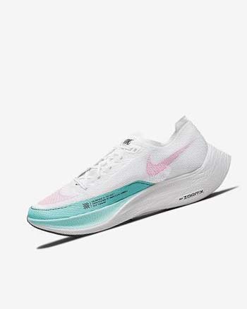 Nike ZoomX Vaporfly Next% 2 Blancos Turquesa Rosas | MX 2698